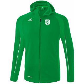 LIGA STAR Trainingsjacke mit Kapuze smaragd/weiß