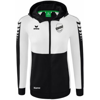 Six Wings Trainingsjacke mit Kapuze schwarz/weiß