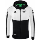 Six Wings Trainingsjacke mit Kapuze schwarz/weiß