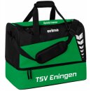 SIX WINGS Sporttasche mit Bodenfach smaragd/schwarz