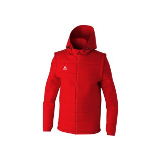 TEAM Jacke mit abnehmbaren Ärmeln rot