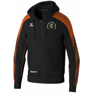 EVO STAR Trainingsjacke mit Kapuze schwarz/orange