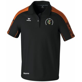 EVO STAR Poloshirt schwarz/orange