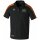 EVO STAR Poloshirt schwarz/orange