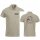 Clique Poloshirt men/kids sand Druck