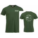 Clique T-Shirt men/kids bottle green Druck