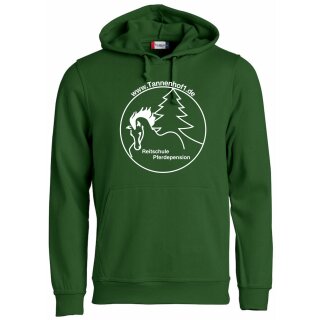 Clique Hoody unisex bottle green Druck