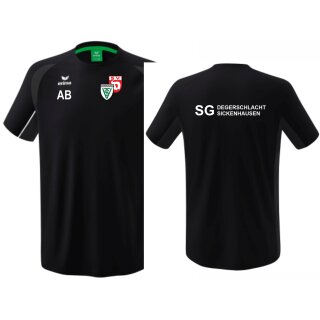 LIGA STAR Trainings T-Shirt schwarz/weiß