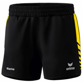 Six Wings Worker Shorts schwarz/gelb