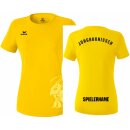 Frauen - Funktions Teamsport T-Shirt gelb