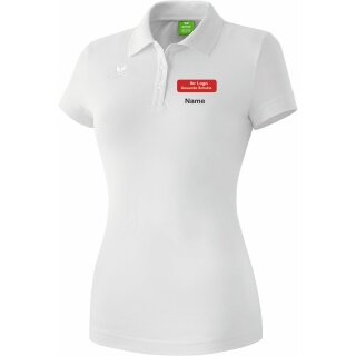 Teamsport Poloshirt weiß