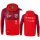 Six Wings Trainingsjacke mit Kapuze rot/bordeaux