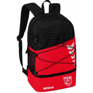 SIX WINGS Rucksack rot/schwarz