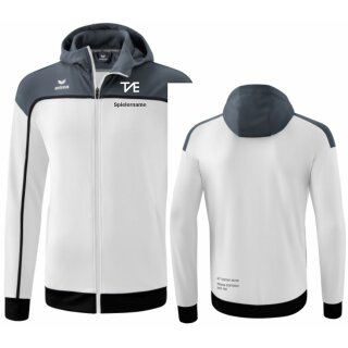 CHANGE by erima Trainingsjacke mit Kapuze weiß/slate grey/schwarz