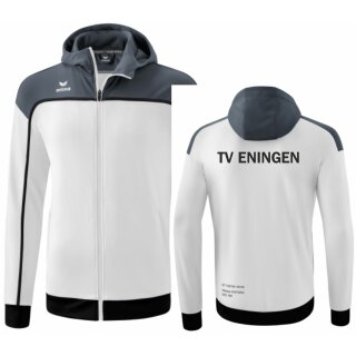 CHANGE by erima Trainingsjacke mit Kapuze weiß/slate grey/schwarz