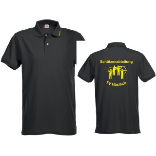 Poloshirt men schwarz ohne Logo