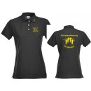 Poloshirt women schwarz mit Logo