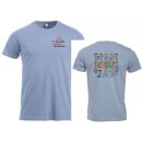 T-Shirt Erwachsene hellblau
