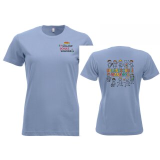 T-Shirt Frauen hellblau