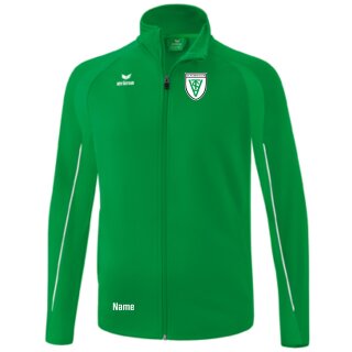 LIGA STAR Polyester Trainingsjacke smaragd/weiß