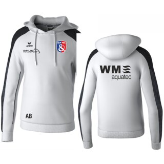 EVO STAR Kapuzensweat weiß/schwarz