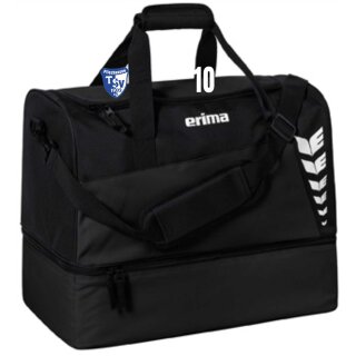 SIX WINGS Sporttasche mit Bodenfach schwarz