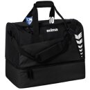SIX WINGS Sporttasche mit Bodenfach schwarz