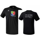 Funktions Teamsport T-Shirt schwarz