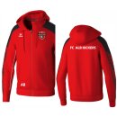 EVO STAR Trainingsjacke mit Kapuze rot/schwarz