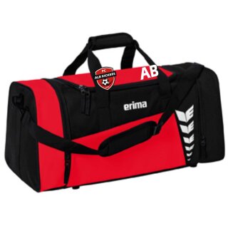 SIX WINGS Sporttasche rot/schwarz