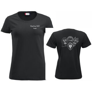 Shirt women weiter Ausschnitt bedruckt oder gestickt