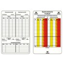 Spielnotizkarten Fussball weiß