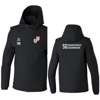 TEAM Jacke mit abnehmbaren Ärmeln schwarz