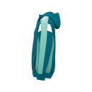 CELEBRATE 125 Training Jacket with hood tahitian blue/mint