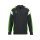 CELEBRATE 125 Training Jacket with hood schwarz/green gecko