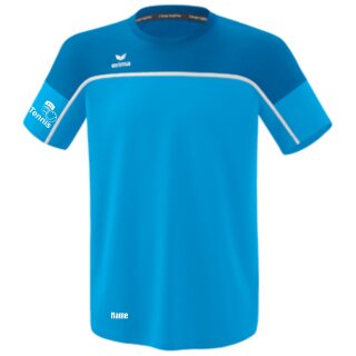 CHANGE by erima T-Shirt curacao/mykonos/weiß