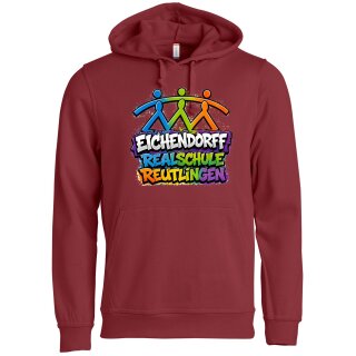 Hoody unisex burgundy