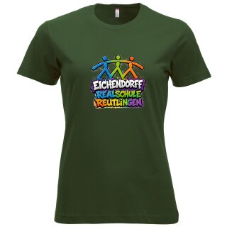 T-Shirt Mädels dunkelgrün