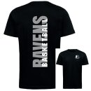 T-Shirt schwarz Schriftzug Ravens Basketball
