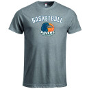 T-Shirt Kids grau Basketball Ravens