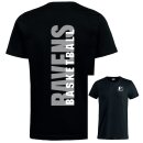 T-Shirt Kids schwarz Schriftzug Basketball Ravens