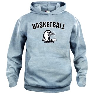 Hoody Kids grau Basketball Ravens SW