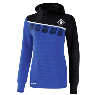 5-C Kapuzensweat new royal/schwarz/weiß 34