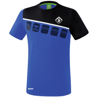 5-C T-Shirt new royal/schwarz/weiß XXXL