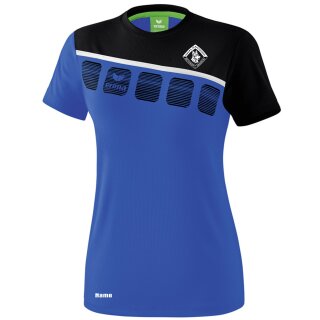 5-C T-Shirt new royal/schwarz/weiß