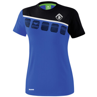 5-C T-Shirt new royal/schwarz/weiß 34