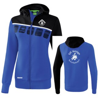 5-C Trainingsjacke mit Kapuze new royal/schwarz/weiß 34