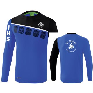 5-C Longsleeve new royal/schwarz/weiß