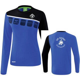 5-C Longsleeve new royal/schwarz/weiß 34