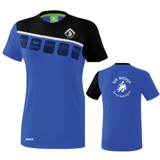5-C T-Shirt new royal/schwarz/weiß